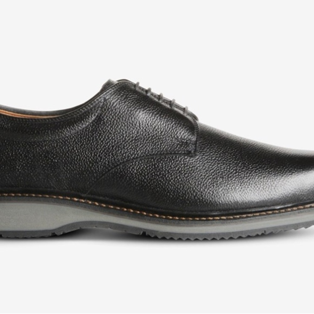 Allen Edmonds Wanderer 10 B Black Leather Men's Shoes - Picture 2 of 4